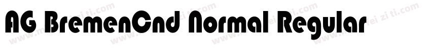 AG BremenCnd Normal Regular字体下载字体转换